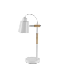 Flexo Articulado Liena 1xe27 Blanco/haya Orientable 40x14x20cm