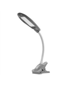 Flexo Sajas 5w 6000k Gris C/pinza Orientab.400lm 46x11