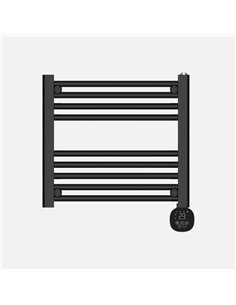 Toallero Electrico Scuti Negro 300w 3modos Display  Tactil Anti-hielo Temporizador 54x52x9cm