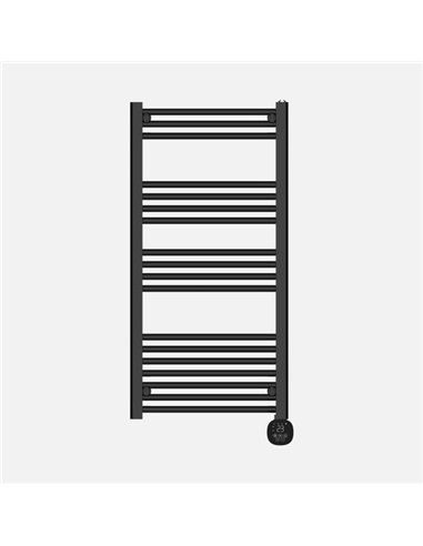 Toallero Electrico Scuti Negro 750w 3modos Display Tactil Anti-hielo temporizador 109x52x9cm