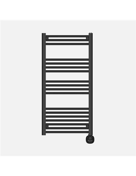 Toallero Electrico Scuti Negro 750w 3modos Display Tactil Anti-hielo temporizador 109x52x9cm