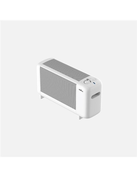 Radiador De Mica Pinsapo 1000w Blanco 2pot Antivuelco Luz Ind.protecc.seg.termost.reg.29x50x16cm