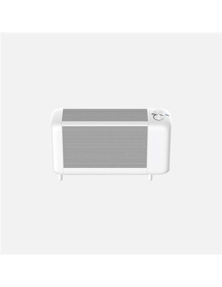 Radiador De Mica Pinsapo 1000w Blanco 2pot Antivuelco Luz Ind.protecc.seg.termost.reg.29x50x16cm