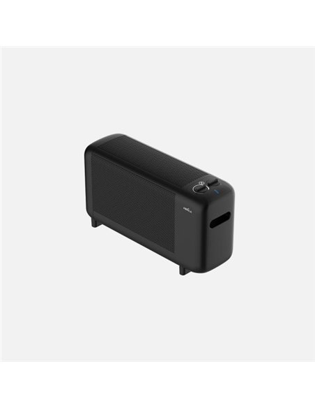Radiador De Mica Pinsapo 1000w Negro 2pot Antivuelco Luz Ind.protecc.seg.termost.reg.29x50x16cm
