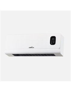 Split Ceramico Ptc Taxus 2000w Blanco 2potencias Display  Remoto Temporiz.segur. 16x45x12