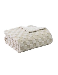 Manta Elect.alcantara Beis/blanco 160w 160x120cm 9niveles Autoapagado