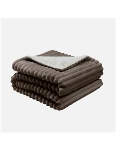 Manta Elect. Jaraiz Marron/blanco 160w 160x120cm 9nivel Autoapagado 2