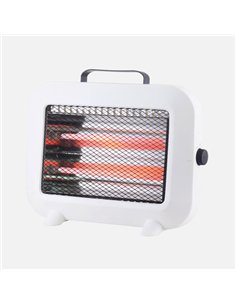 Estufa Elect.cuarzo Zorita 800w Blanco 2pot.tacto  Frio