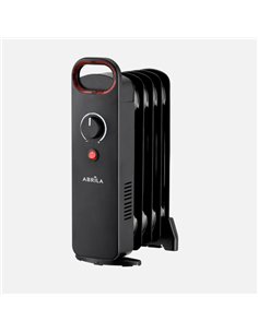 Radiador Aceite Lapacho 500w Negro Termost.reg 5 Elementos Proteccion  Seg.asa 38x24x14cm