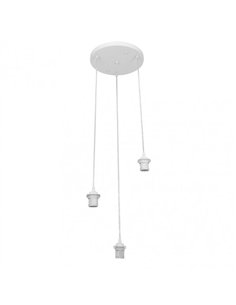 Armazon Plafon Nia 3xe27 Blanco Regx30x30cm