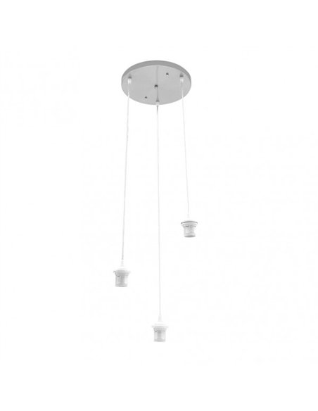 Armazon Plafon Nia 3xe27 Niquel Regx30x30cm