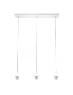 Armazon Regleta Nia 3xe27 Blanca Regx60x6cm