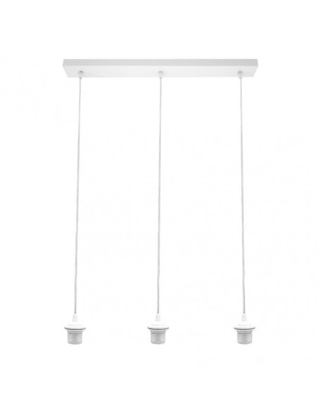 Armazon Regleta Nia 3xe27 Blanca Regx60x6cm