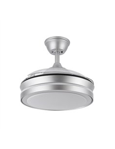 Ventilador Dc Esparta Mini Plata 59w 6980lm 91d 3asp.d Esp.3000-4000-6000k Remoto+tempor+memori 2