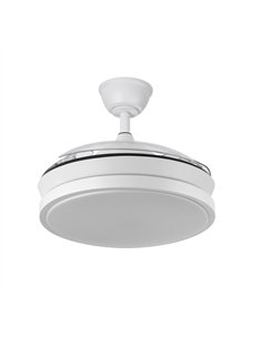 Ventilador Dc Escorpion Mini 59w Blanc 3aspas Desp. Reg.Intensidad 91d 6980lm Remot+temporiz+memoria 3000-4000-6000k 2