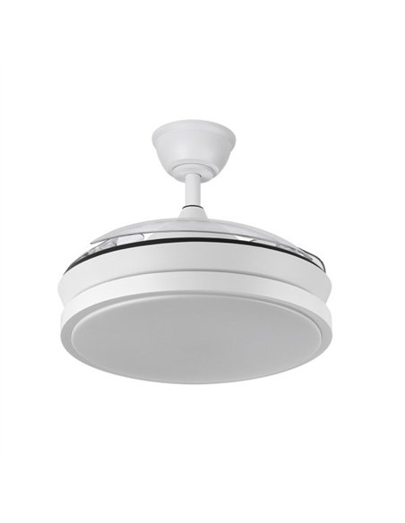 Ventilador Dc Escorpion Mini 59w Blanc 3aspas Desp. Reg.Intensidad 91d 6980lm Remot+temporiz+memoria 3000-4000-6000k